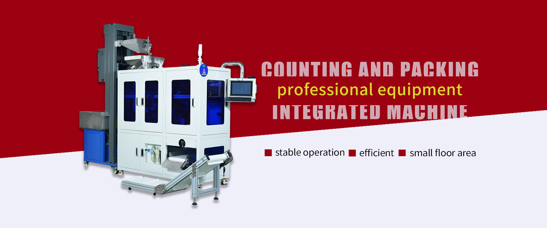 Counting and packing integrated machine
