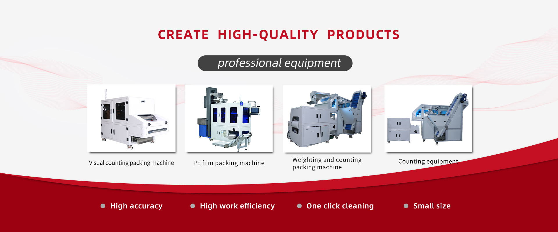 Visual counting packing machine